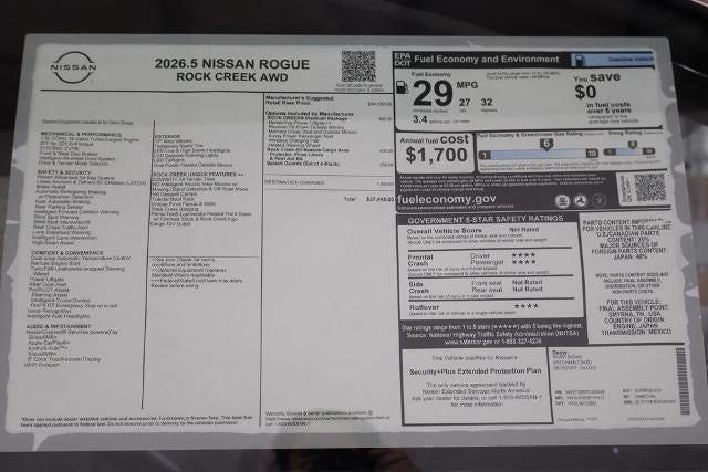 2026 Nissan Rogue Rock Creek