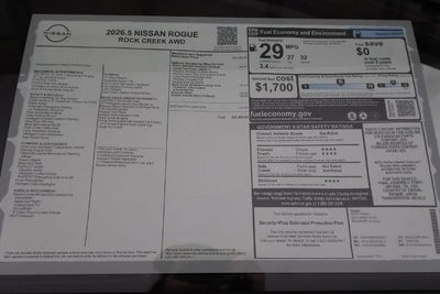 2026 Nissan Rogue Rock Creek