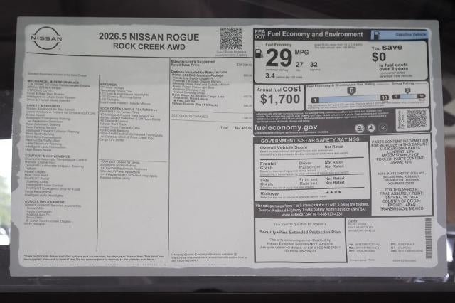 2026 Nissan Rogue Rock Creek