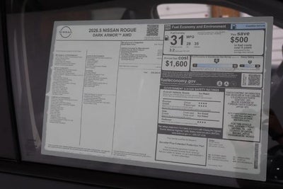 2026 Nissan Rogue Dark Armor