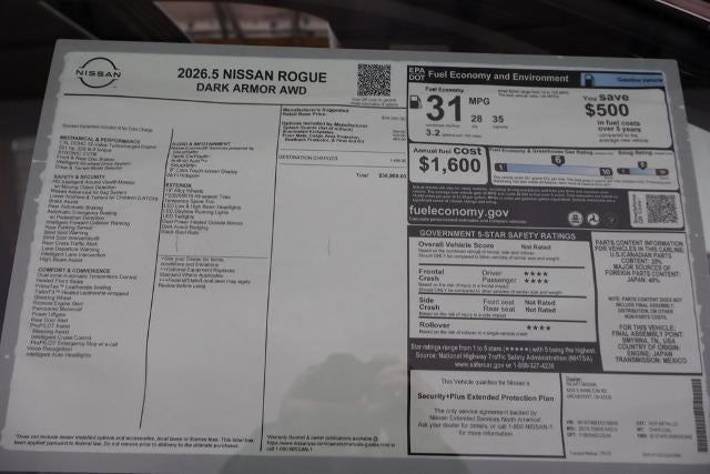 2026 Nissan Rogue Dark Armor