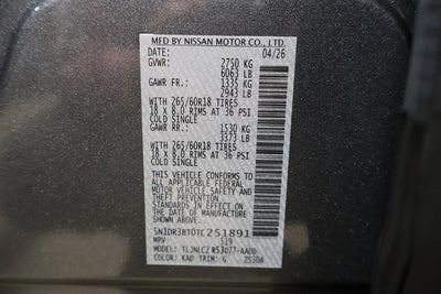 2026 Nissan Pathfinder Rock Creek