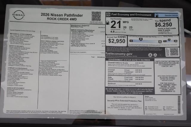 2026 Nissan Pathfinder Rock Creek