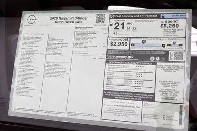 2026 Nissan Pathfinder Rock Creek