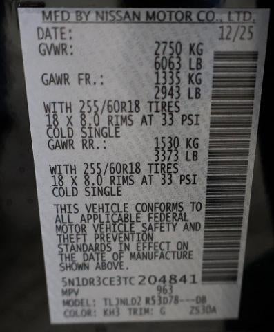 2026 Nissan Pathfinder SL