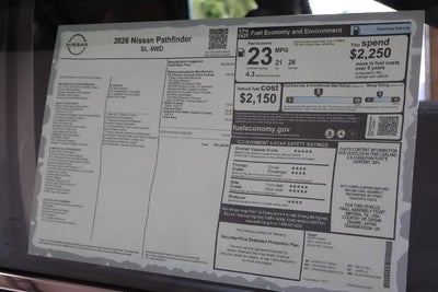 2026 Nissan Pathfinder SL