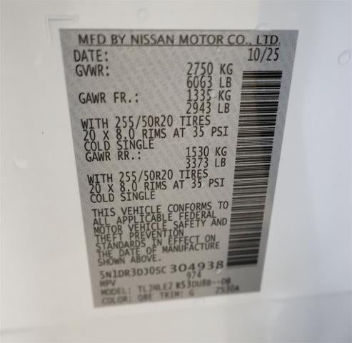 2025 Nissan Pathfinder Platinum