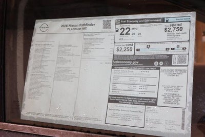 2026 Nissan Pathfinder Platinum