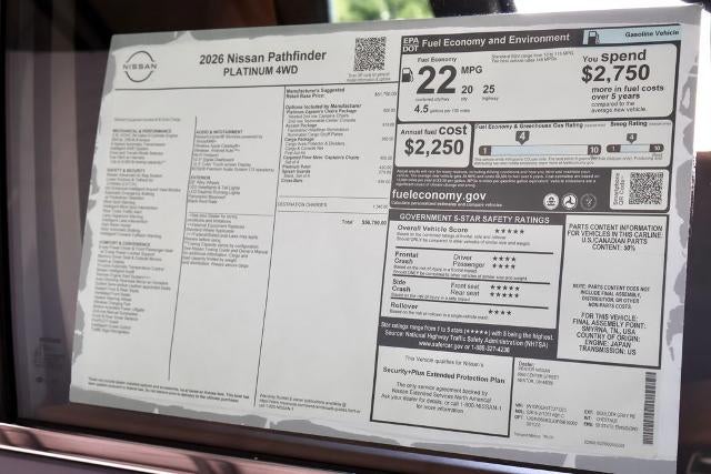 2026 Nissan Pathfinder Platinum