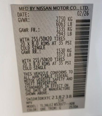 2026 Nissan Pathfinder Platinum