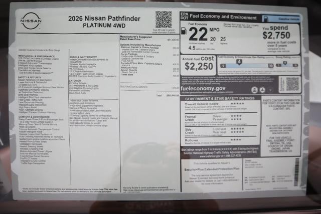 2026 Nissan Pathfinder Platinum