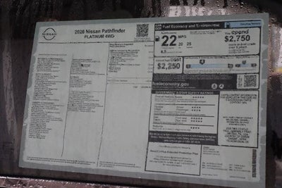 2026 Nissan Pathfinder Platinum