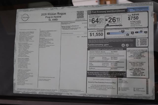 2026 Nissan Rogue Plug-In Hybrid SL