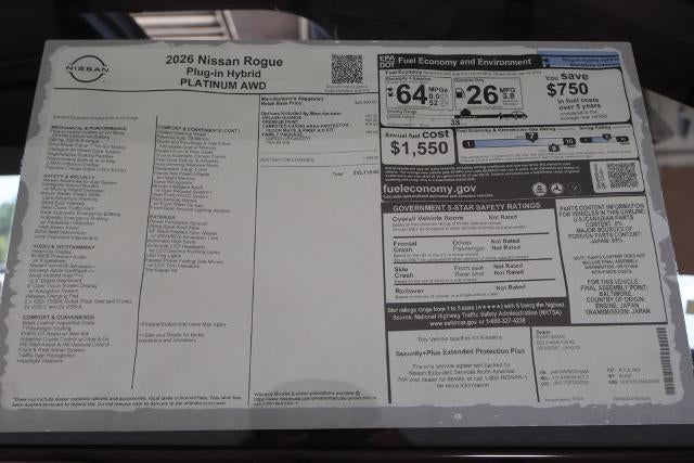 2026 Nissan Rogue Plug-In Hybrid Platinum