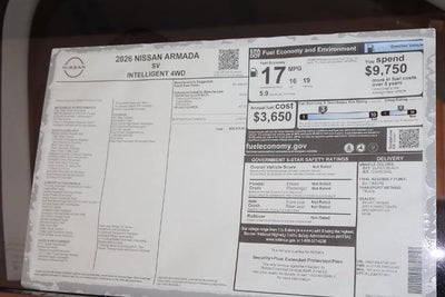 2026 Nissan Armada SV