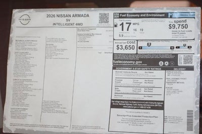 2026 Nissan Armada SV