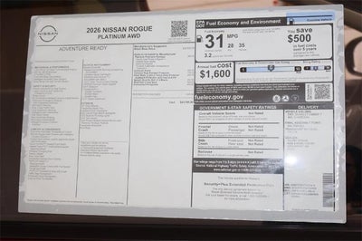 2026 Nissan Rogue Platinum