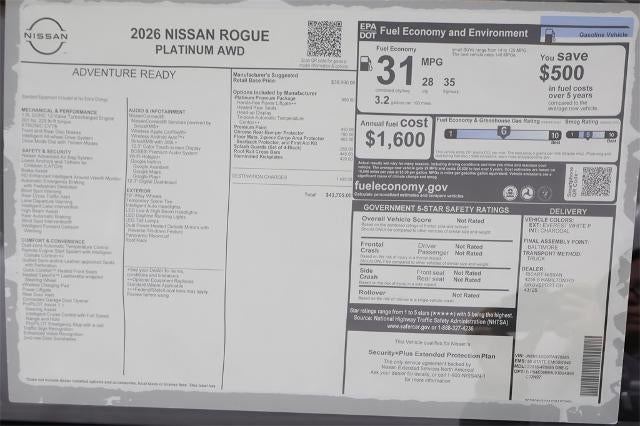 2026 Nissan Rogue Platinum