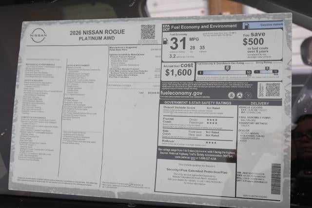 2026 Nissan Rogue Platinum