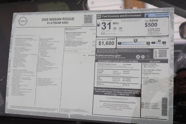 2026 Nissan Rogue Platinum