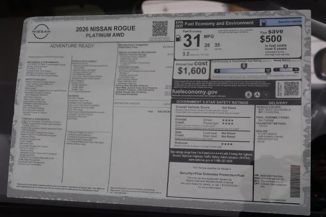 2026 Nissan Rogue Platinum