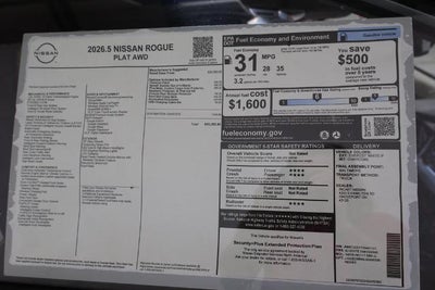 2026 Nissan Rogue Platinum