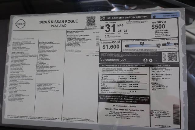 2026 Nissan Rogue Platinum