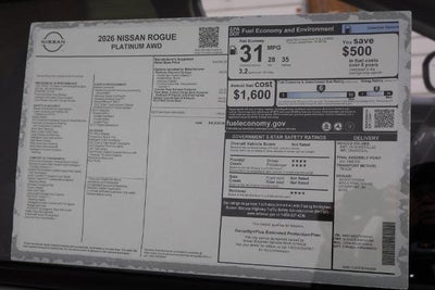 2026 Nissan Rogue Platinum