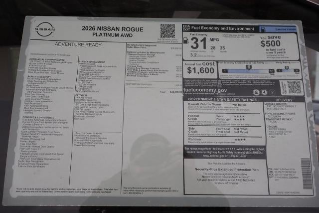 2026 Nissan Rogue Platinum