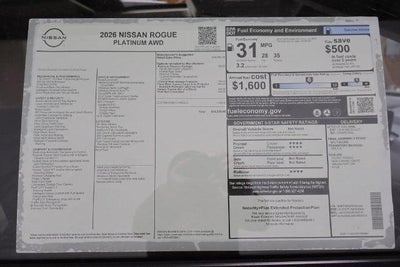 2026 Nissan Rogue Platinum