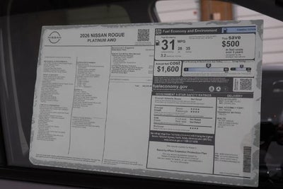 2026 Nissan Rogue Platinum