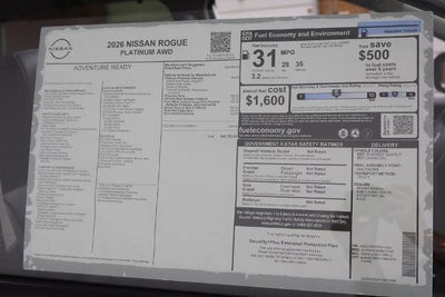 2026 Nissan Rogue Platinum