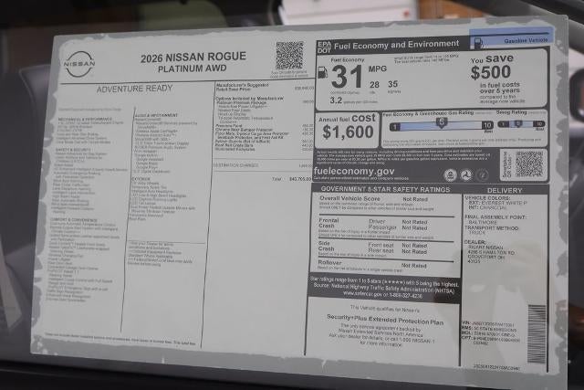 2026 Nissan Rogue Platinum