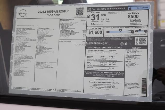 2026 Nissan Rogue Platinum