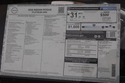 2026 Nissan Rogue Platinum