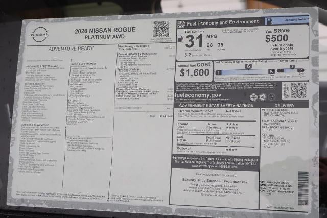 2026 Nissan Rogue Platinum