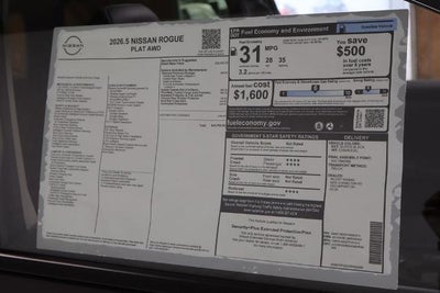 2026 Nissan Rogue Platinum