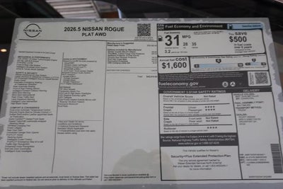 2026 Nissan Rogue Platinum