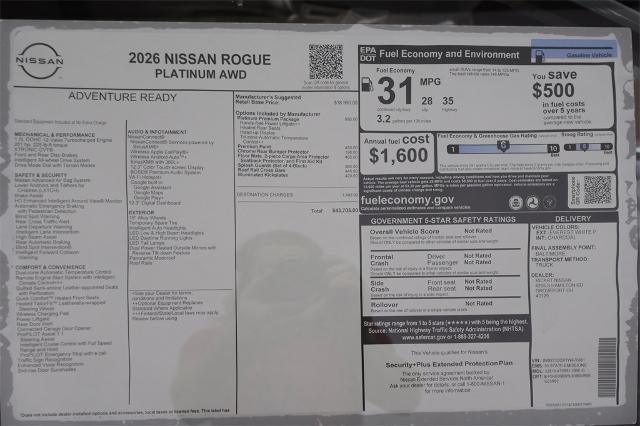 2026 Nissan Rogue Platinum