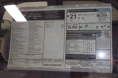 2026 Genesis GV70 3.5T SPORT PRESTIGE AWD