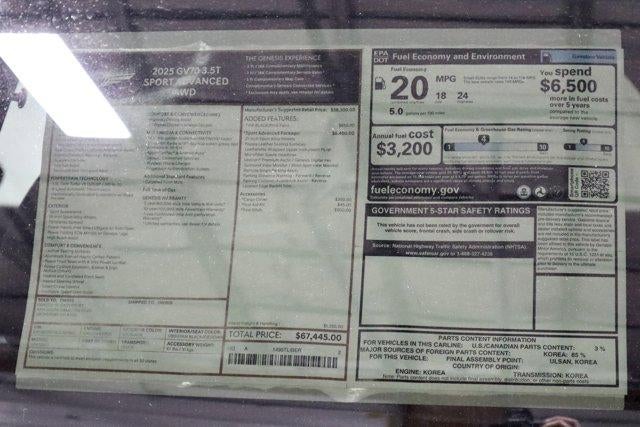 2025 Genesis GV70 3.5T Sport AWD
