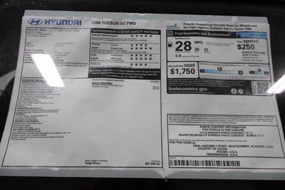 2026 Hyundai TUCSON SE FWD