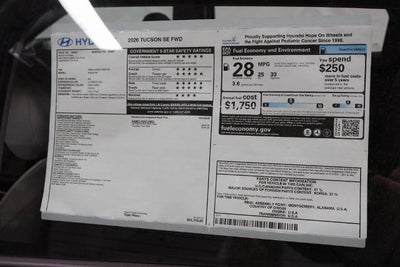 2026 Hyundai TUCSON SE FWD