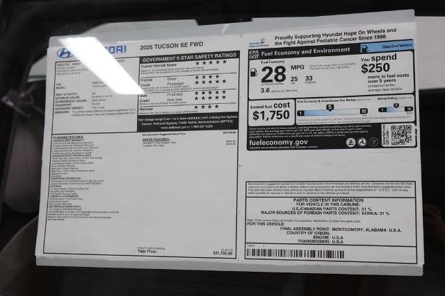 2026 Hyundai TUCSON SE FWD