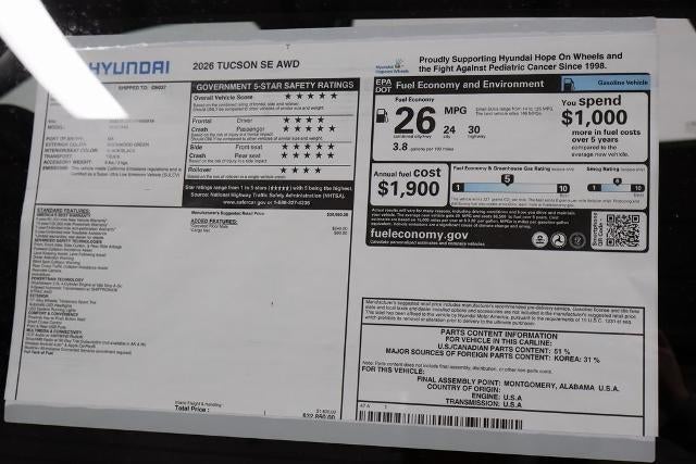 2026 Hyundai TUCSON SE AWD