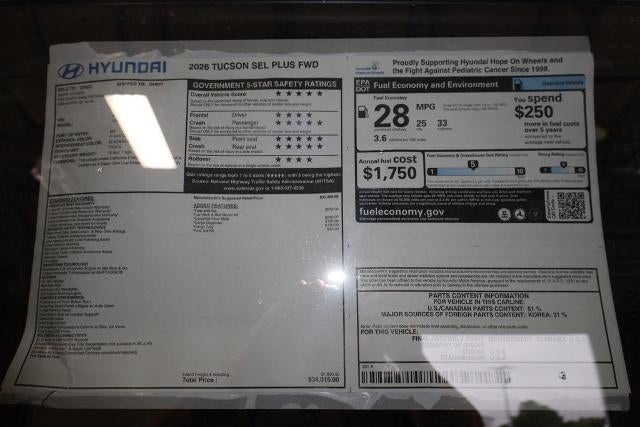 2026 Hyundai TUCSON SEL Plus FWD