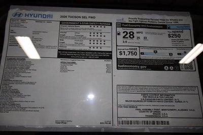 2026 Hyundai TUCSON SEL FWD