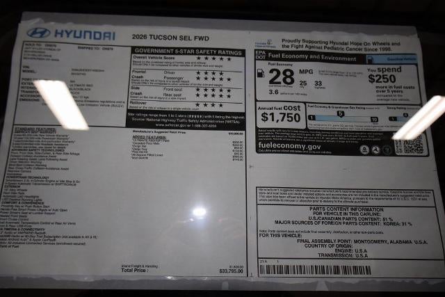 2026 Hyundai TUCSON SEL FWD