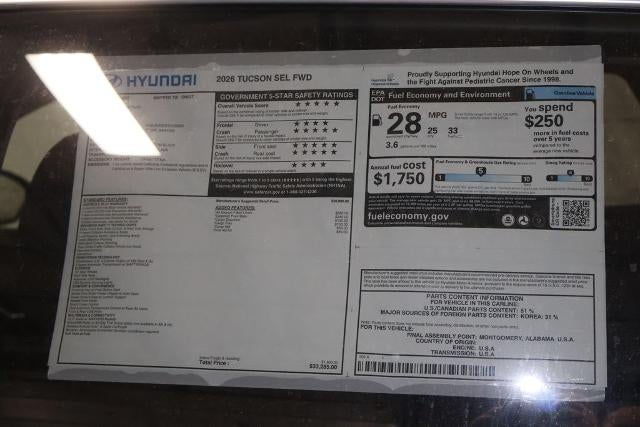 2026 Hyundai TUCSON SEL FWD