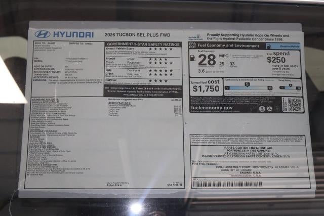 2026 Hyundai TUCSON SEL Plus FWD